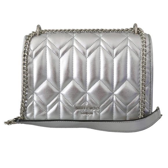 Jimmy Choo Metallic Calfskin Diondra Bag - Picture 1 of 10